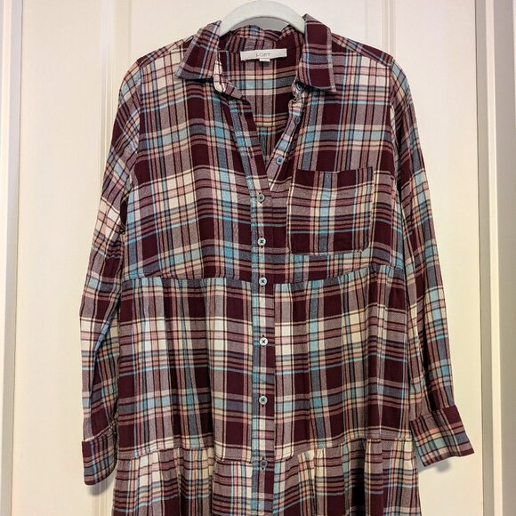 LOFT Plaid Dress (Size S) - Picture 1 of 6